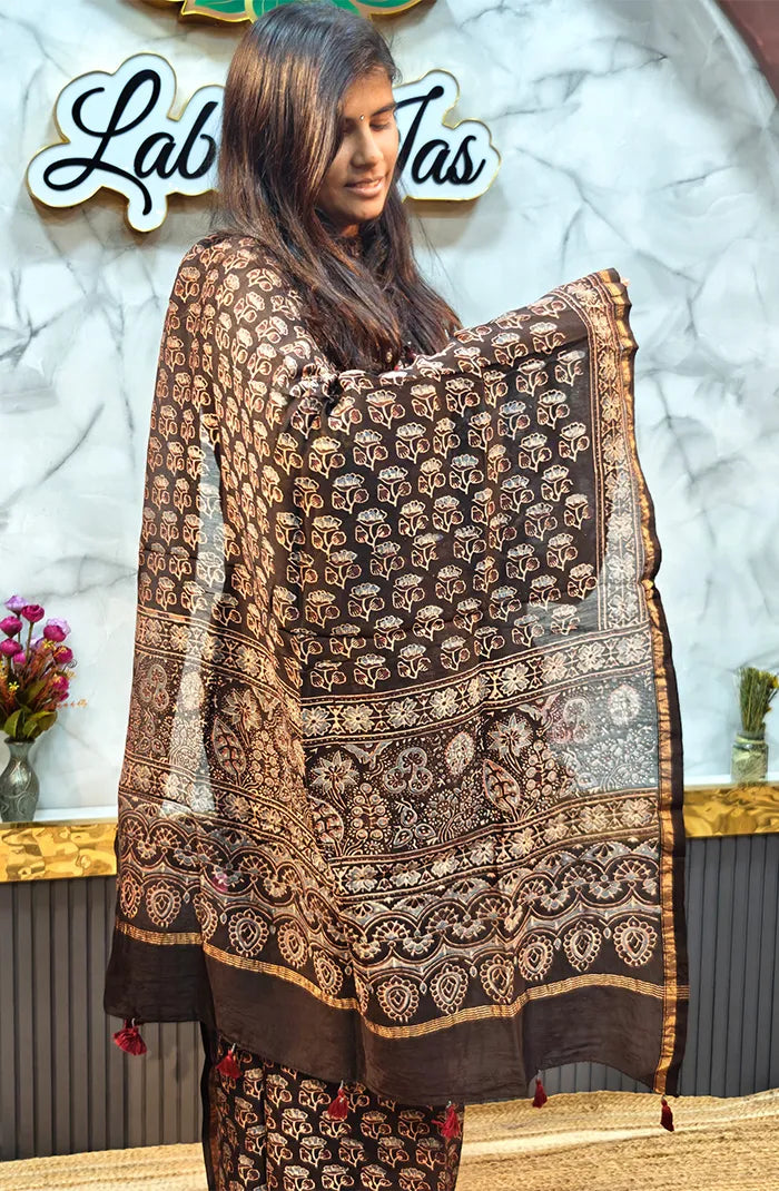 Chanderi Silk Ajrakh Salwar_1