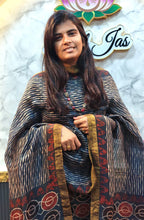 Ajrakh Silk Linen Salwar 1