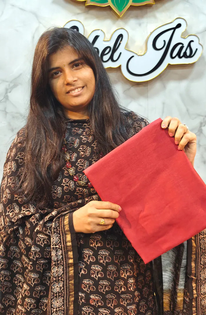 Chanderi Silk Ajrakh Salwar_1 Secondary image