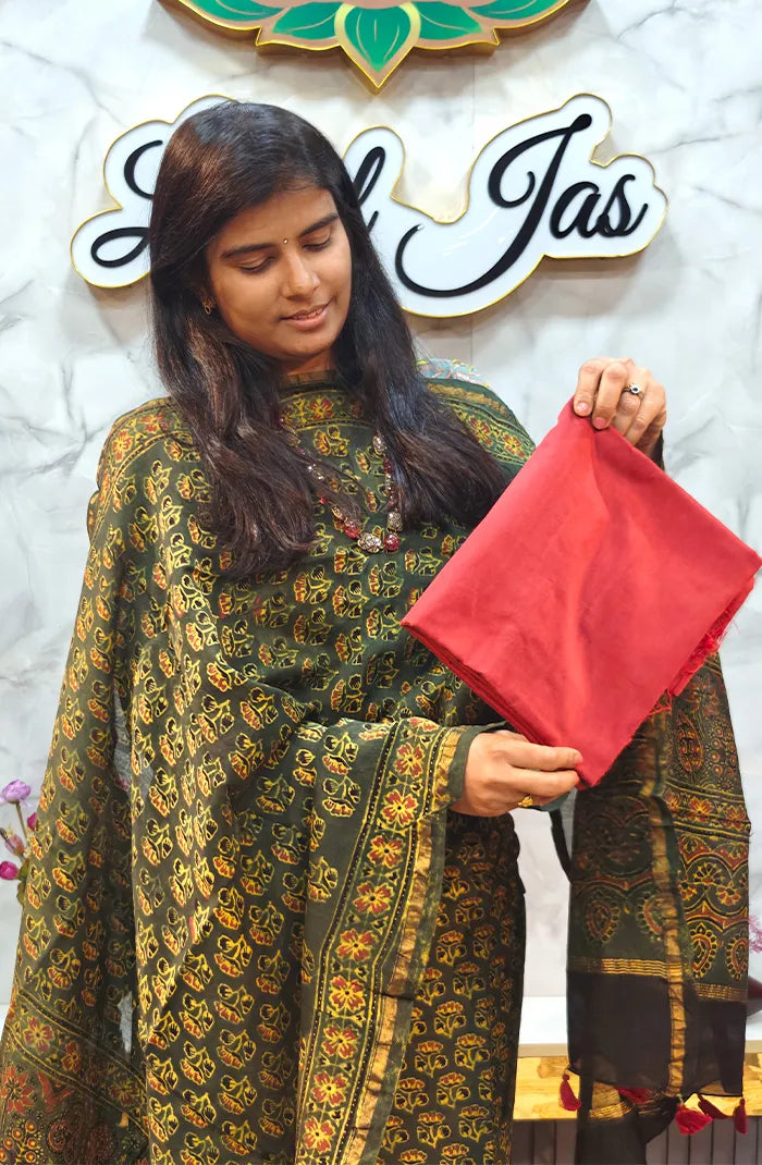 Chanderi Silk Ajrakh Salwar_2