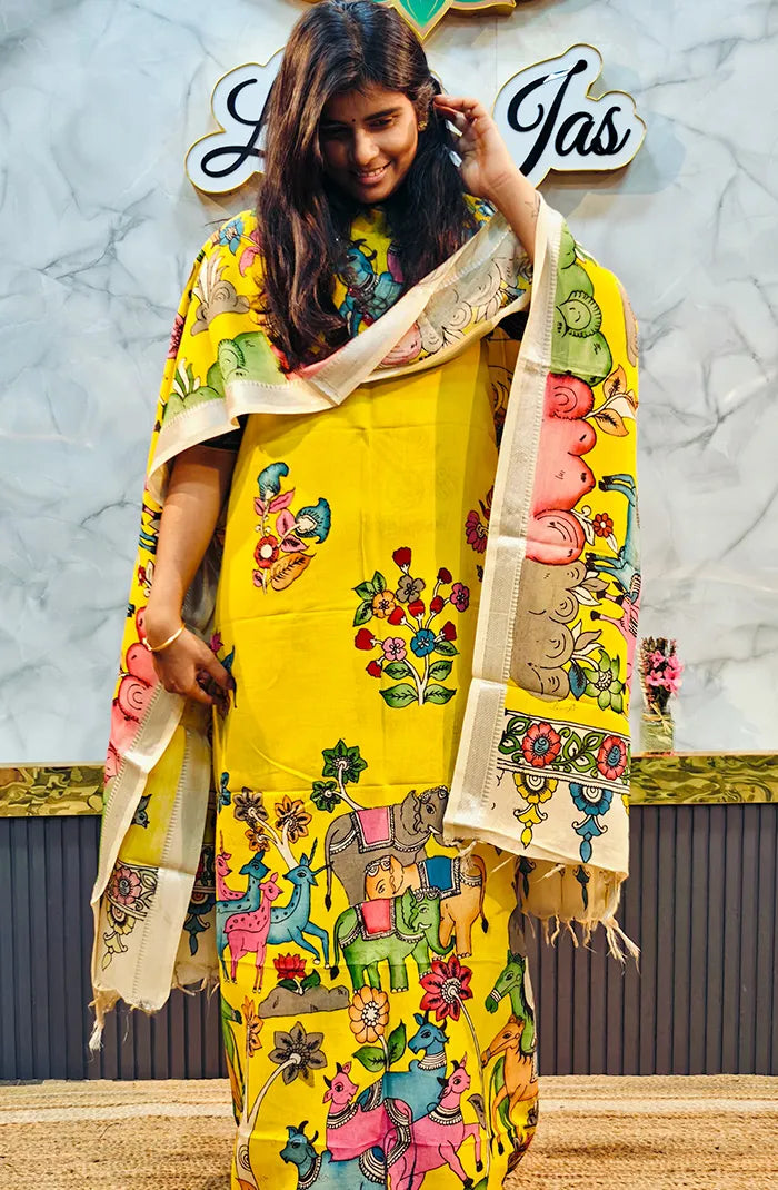 Pure Pen kalamkari Salwar 7