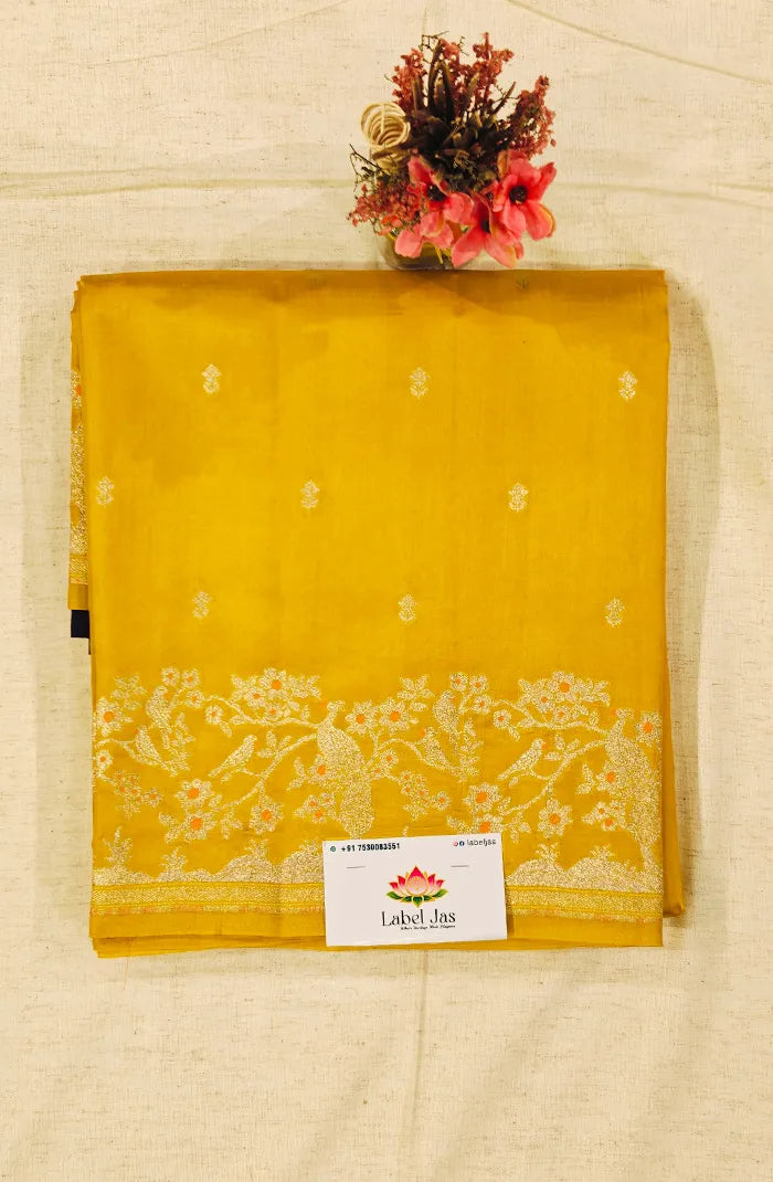 Premium Chiniya Silk Saree 7 Main image