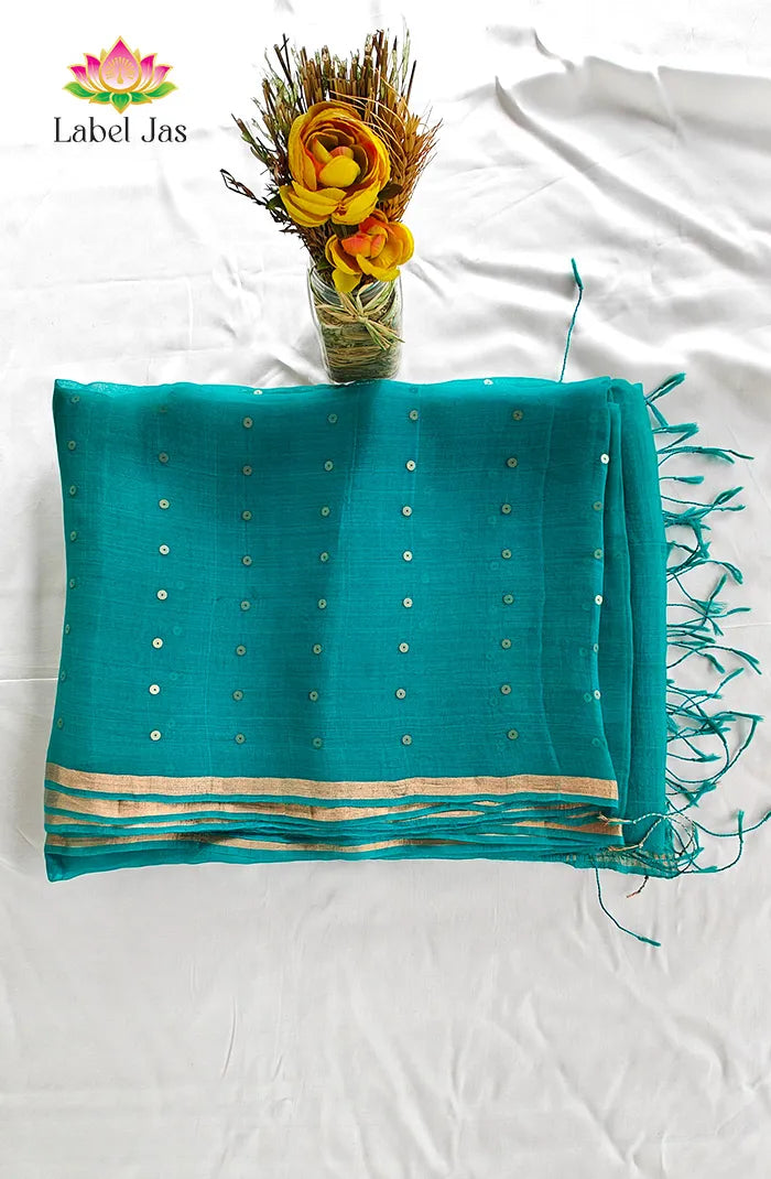 Pure Muslin organza saree 15 Main image