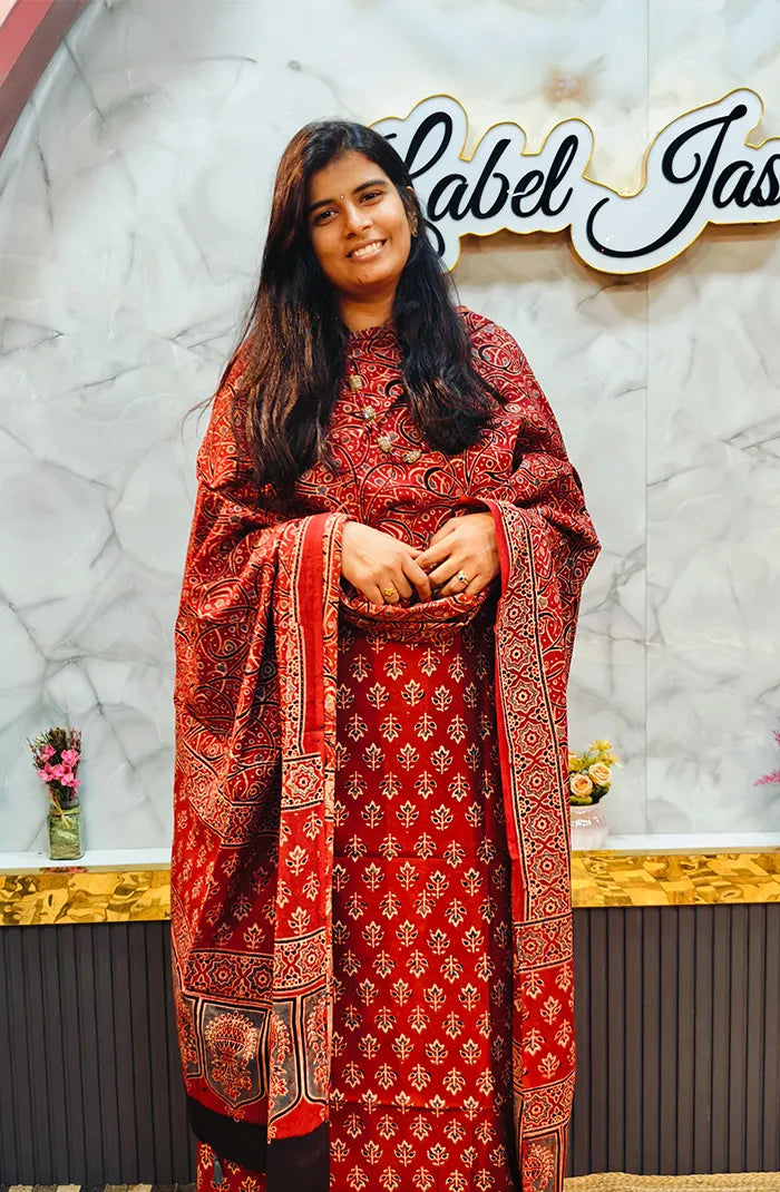 Ajrak Handblock Salwar 7 Main image