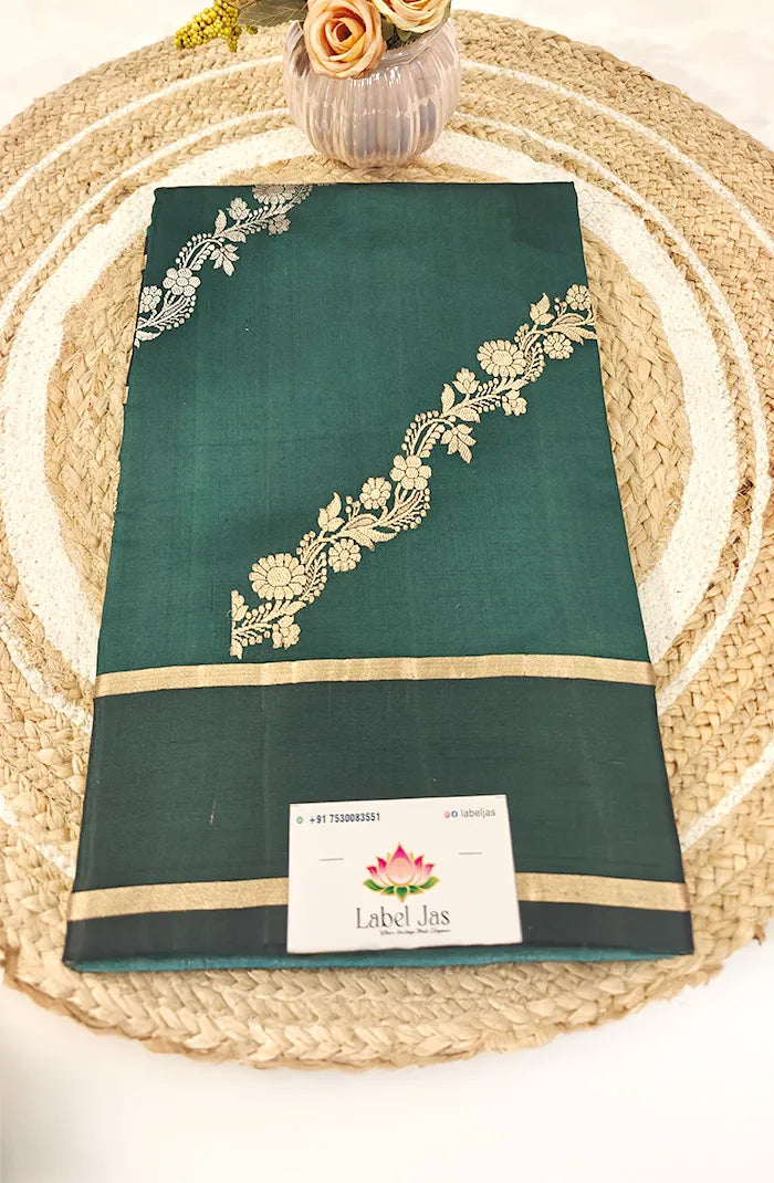 Pure Raw Mango Silk Saree 3 Main image