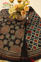 Ajrakh X Chanderi Saree 1