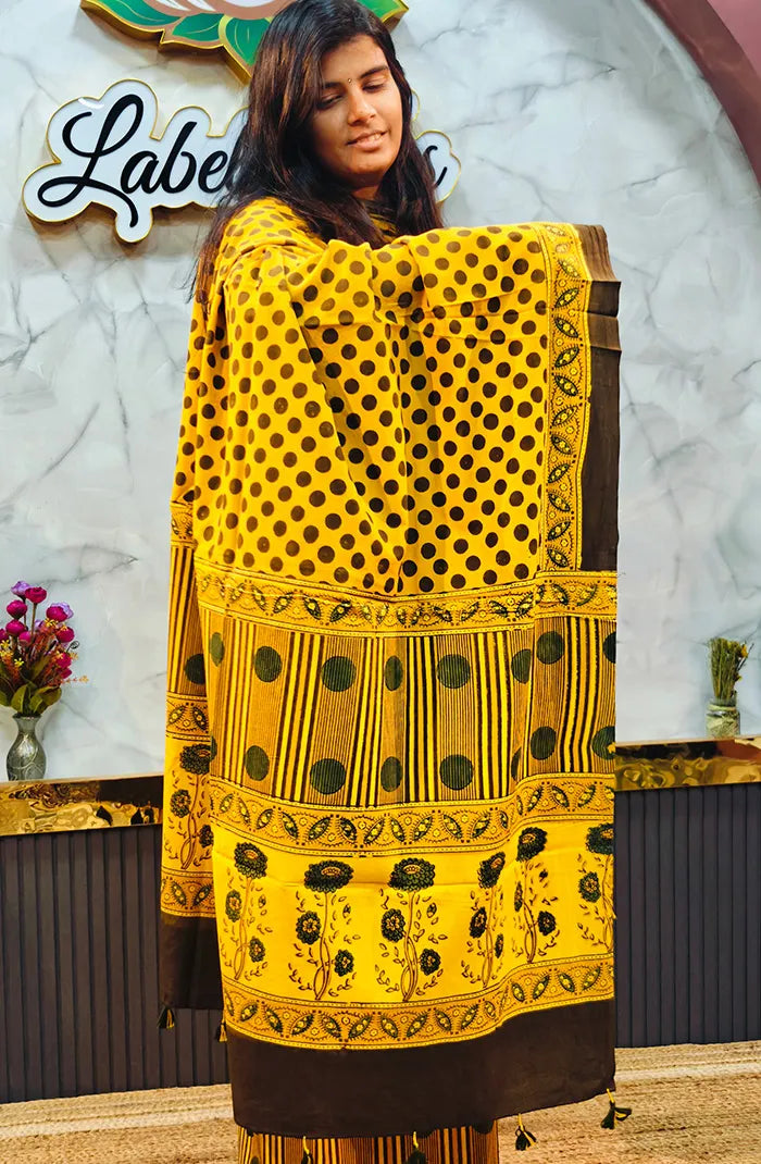 Ajrak Handblock salwar_17 Main image