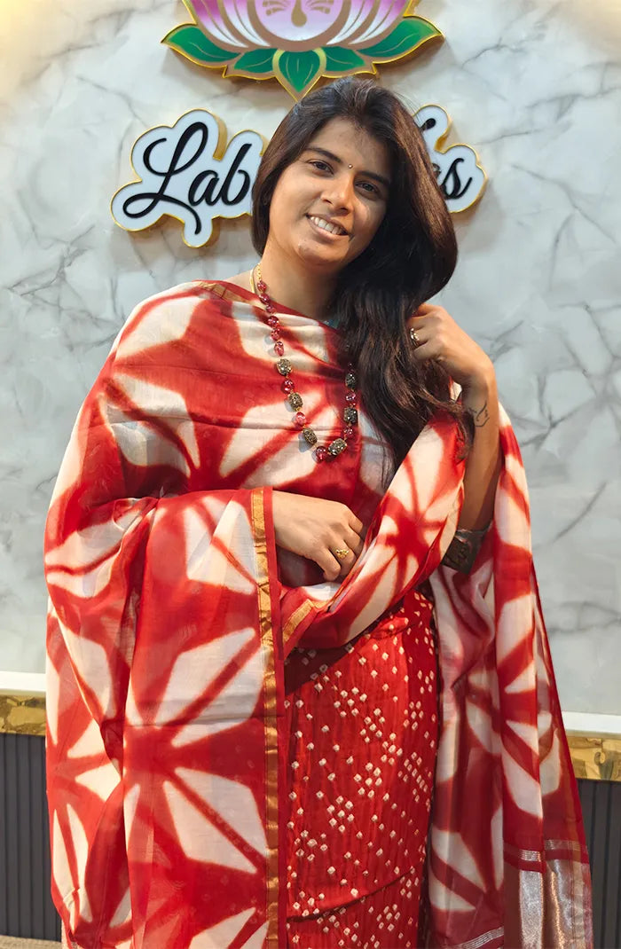 Chanderi Silk Bandhini Salwar_14 Main image