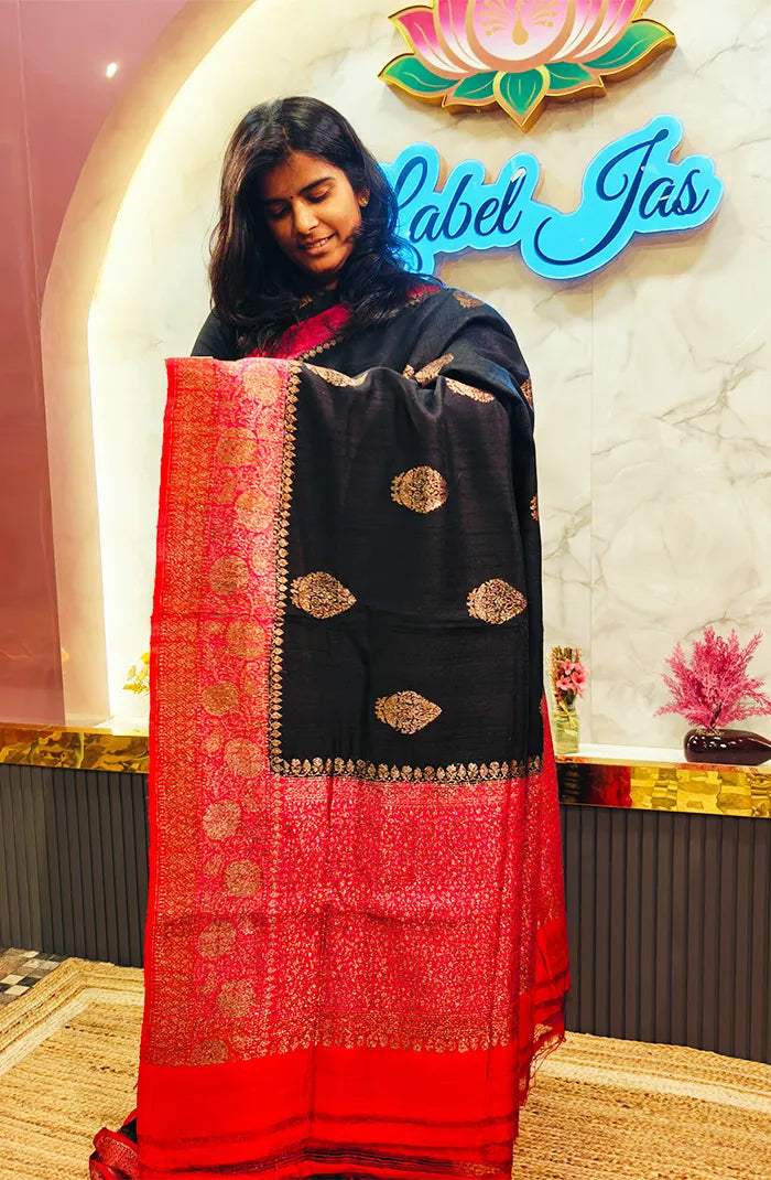 Pure Banarasi  Raw Silk Saree 5 Main image