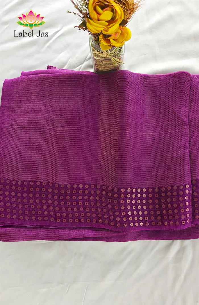 Pure Muslin organza saree 8 Main image