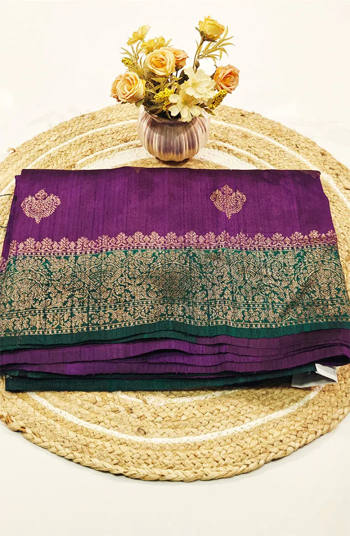 Pure Banarasi  Raw Silk Saree 7 Main image