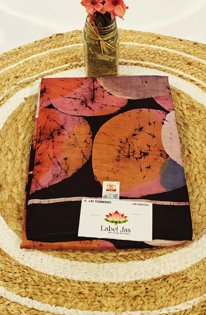 Tussar Batik Saree 8 Main image