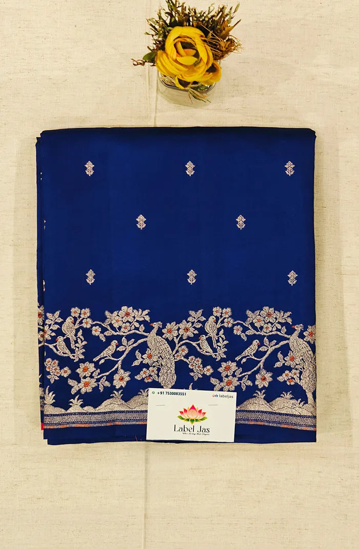 Premium Chiniya Silk Saree 6 Main image
