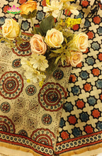Ajrakh X Chanderi Saree 4