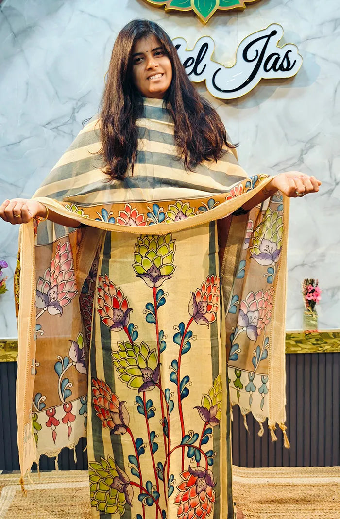 Pure Pen kalamkari Salwar 5 Main image