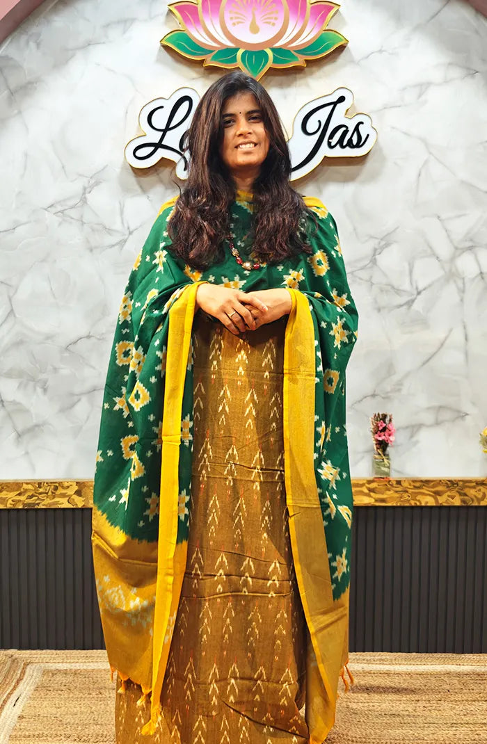 Mercidized Ikkat Cotton Salwar 1 Main image