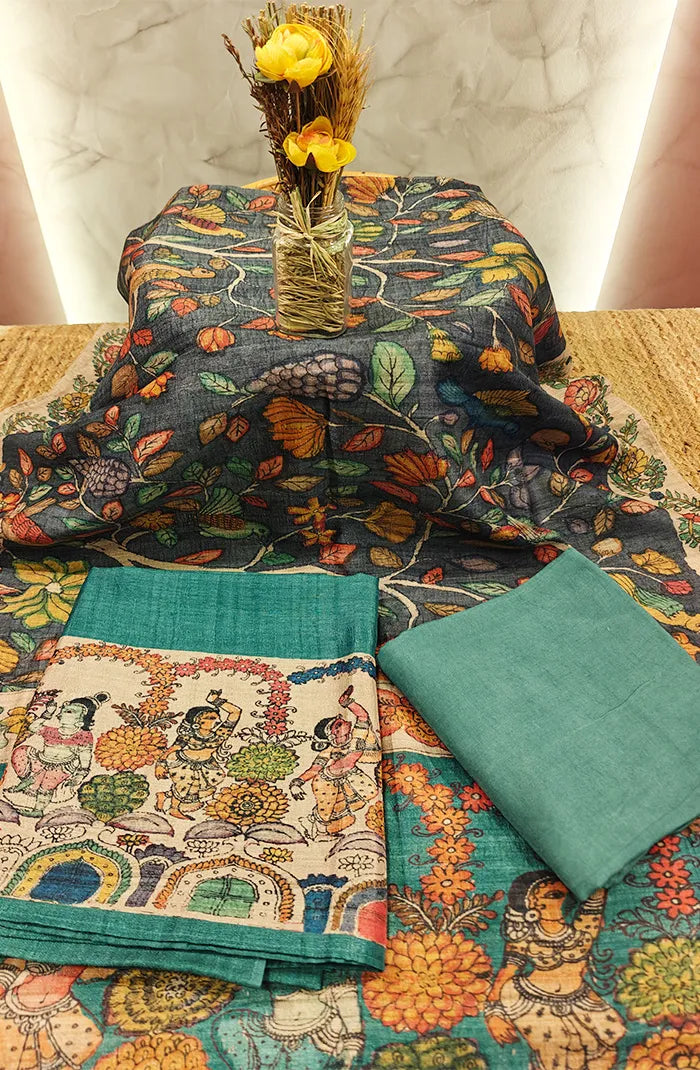 Semi Tussar Salwar 6 Main image