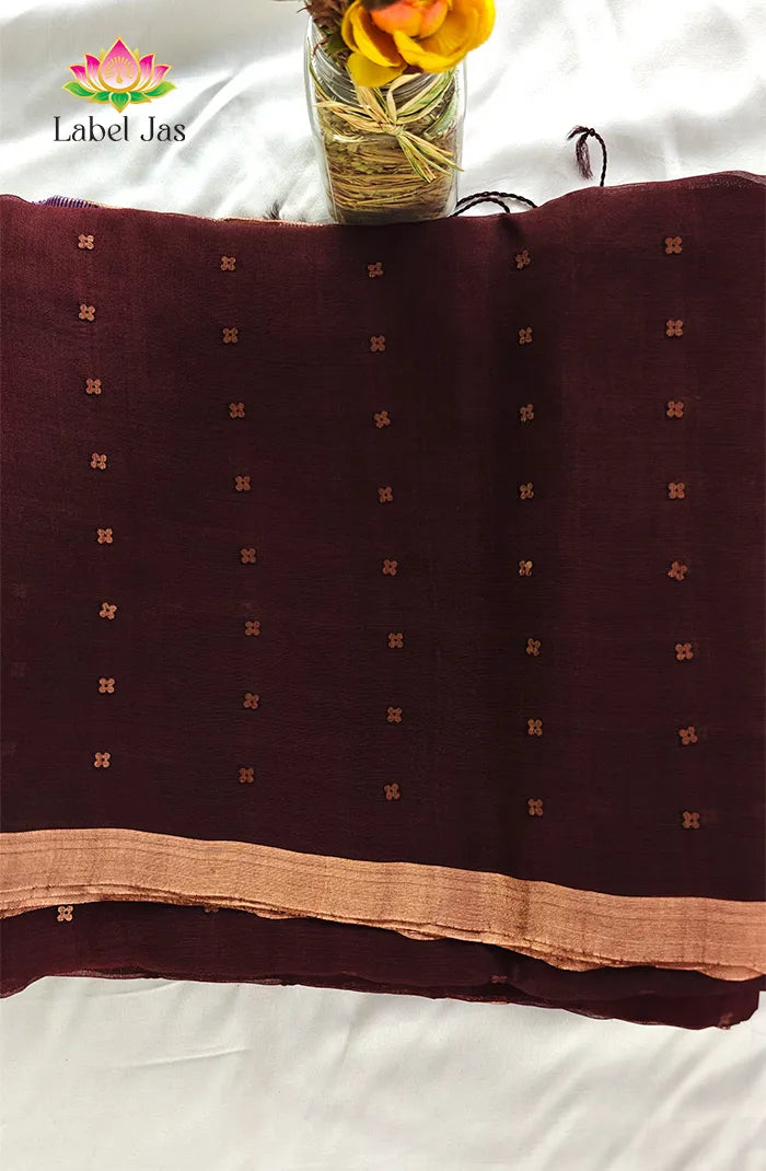 Pure Muslin organza saree 11 Main image
