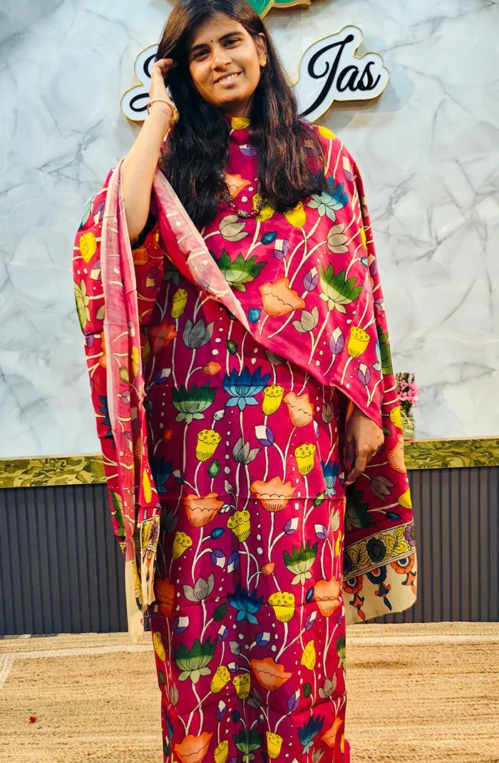 Pure Pen kalamkari Salwar 8 Main image
