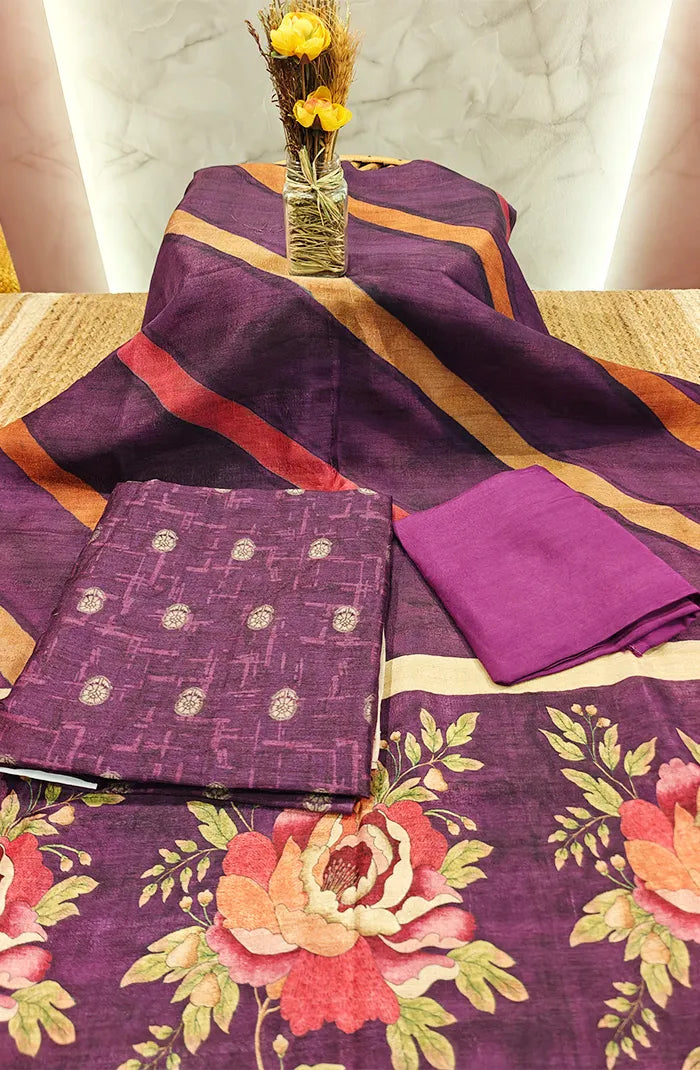 Semi Tussar Salwar 2 Main image