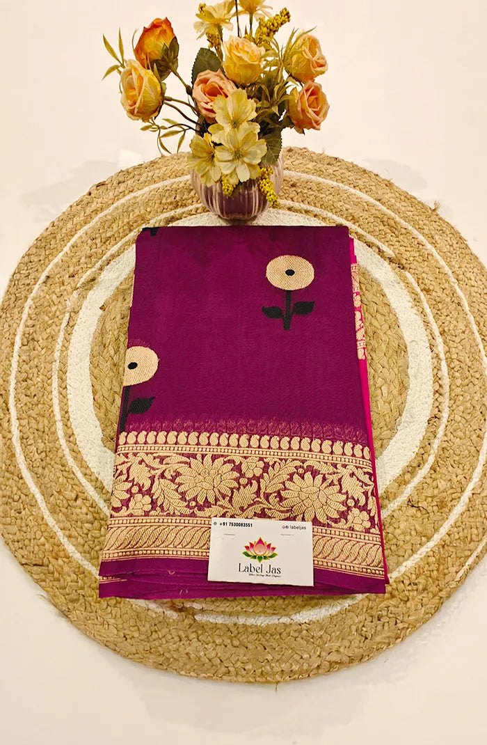 Premium Kora organza Banarasi Silk Saree 7 Main image