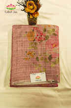 Pure Digital Linen  Tissue Saree 1