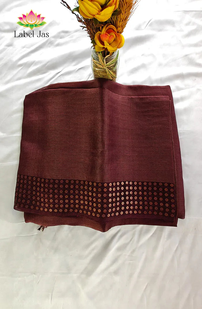Pure Muslin organza saree 9 Main image