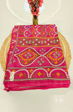 Desi Tussar with Kutch Work Saree 3