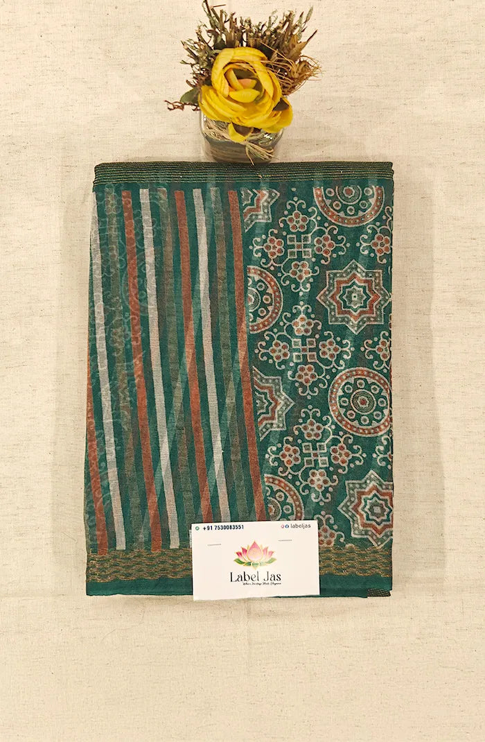 Semi Organza Saree 6 Main image