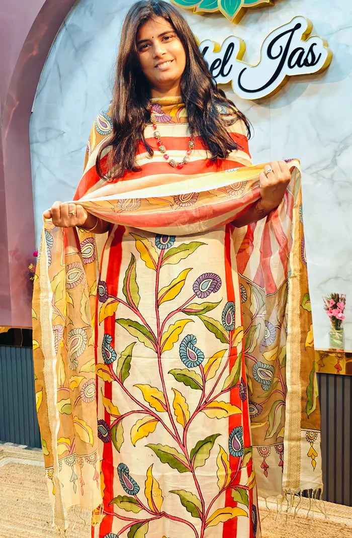 Pure Pen kalamkari Salwar 1 Main image