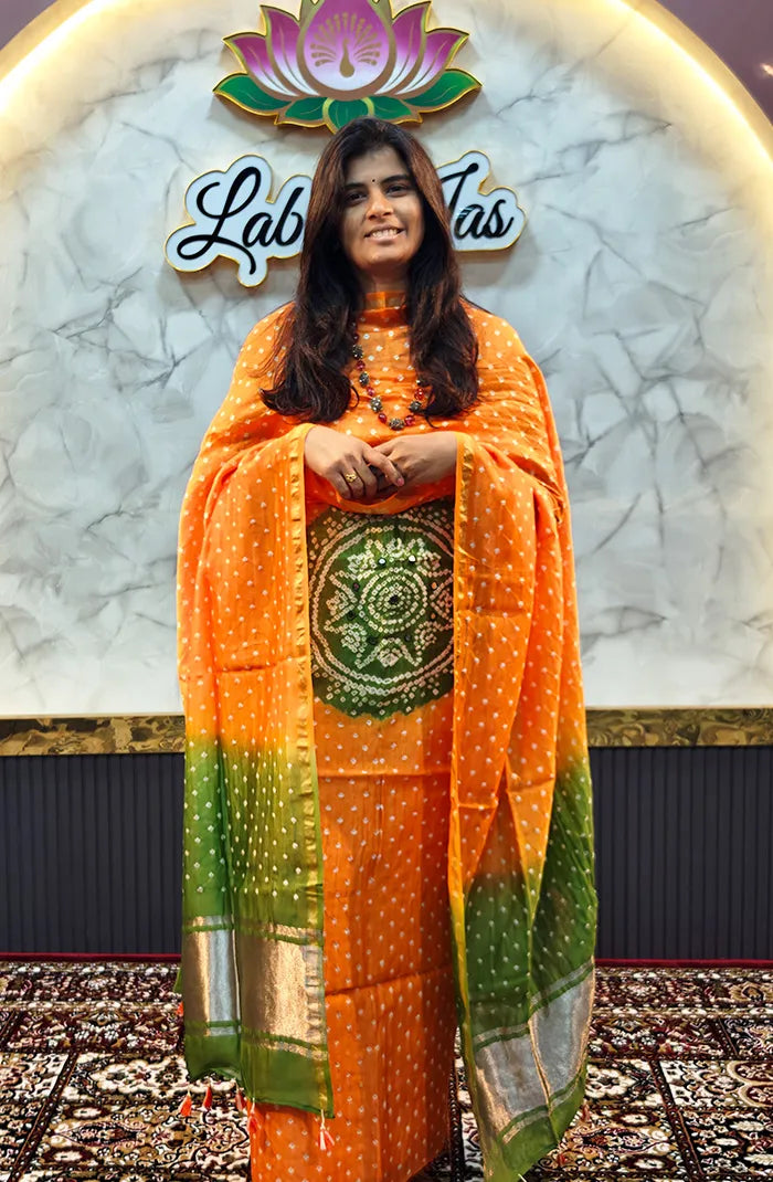 Chanderi Silk Bandhini Salwar_3 Main image