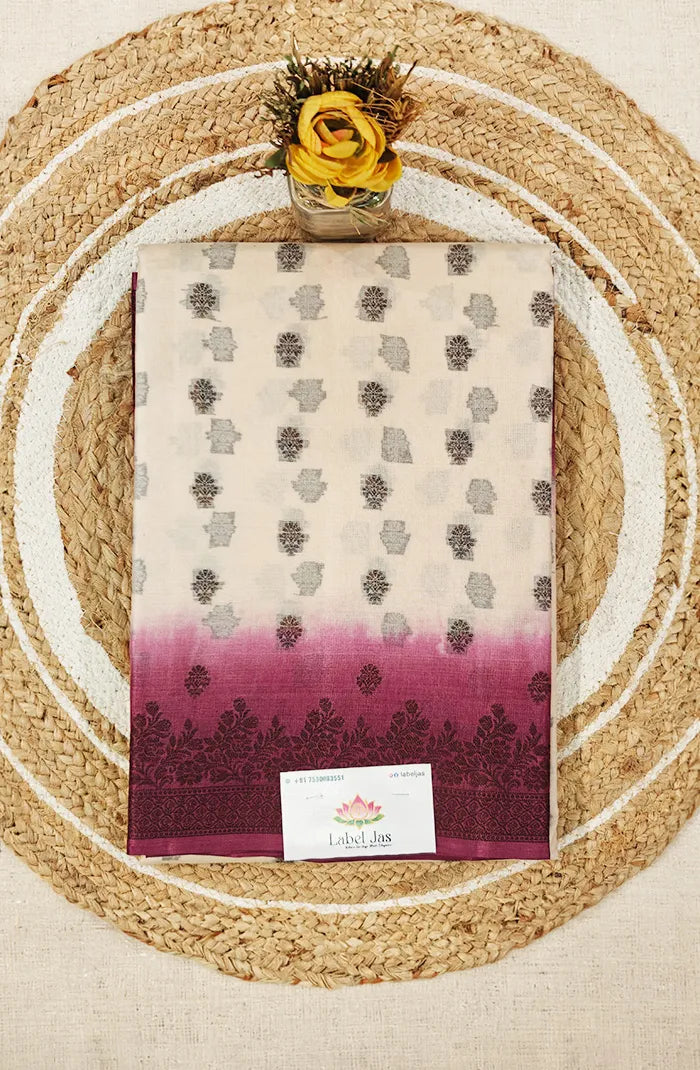Tussar Saree with Banarasi Motifs 7