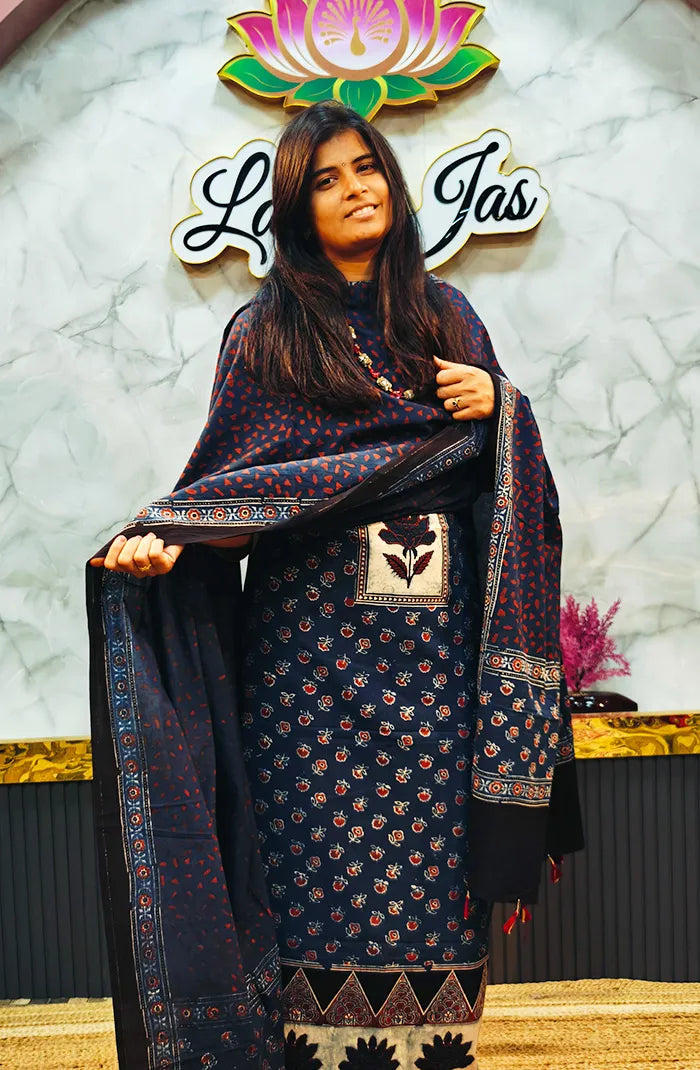 Ajrak Handblock Salwar 2 Main image