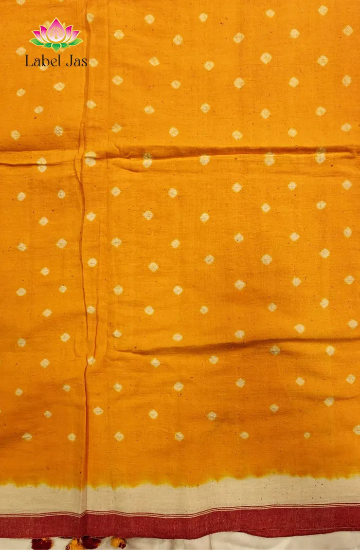 Premium Handloom Bhujodi saree with Bandini 2
