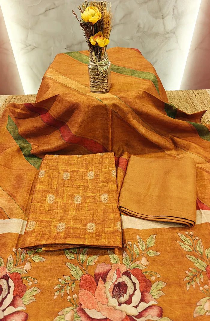 Semi Tussar Salwar 3 Main image