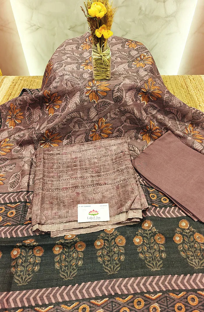 Semi Tussar Salwar 5 Main image