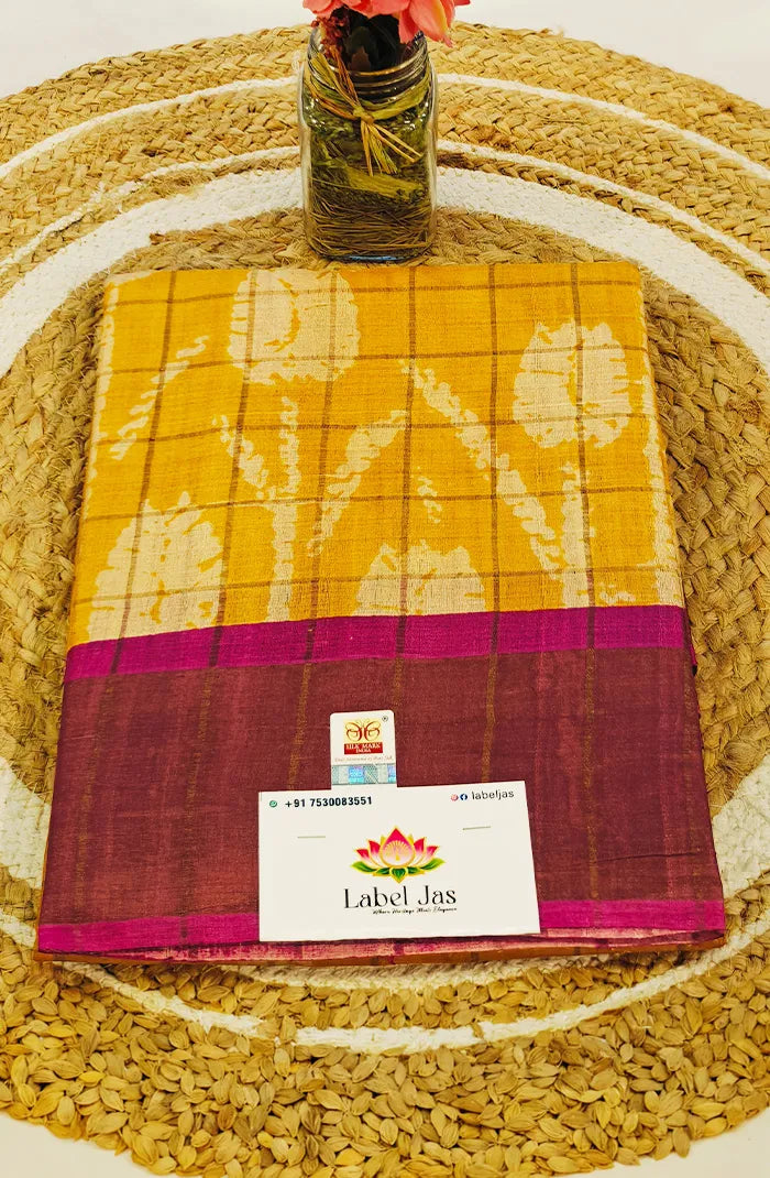 Shibori with Zari Checks Printed Saree 2 Main image