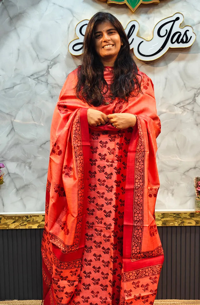 Pure Dupion Silk salwar 4 Main image