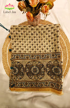 Premium kota Saree with Ajrakh 1