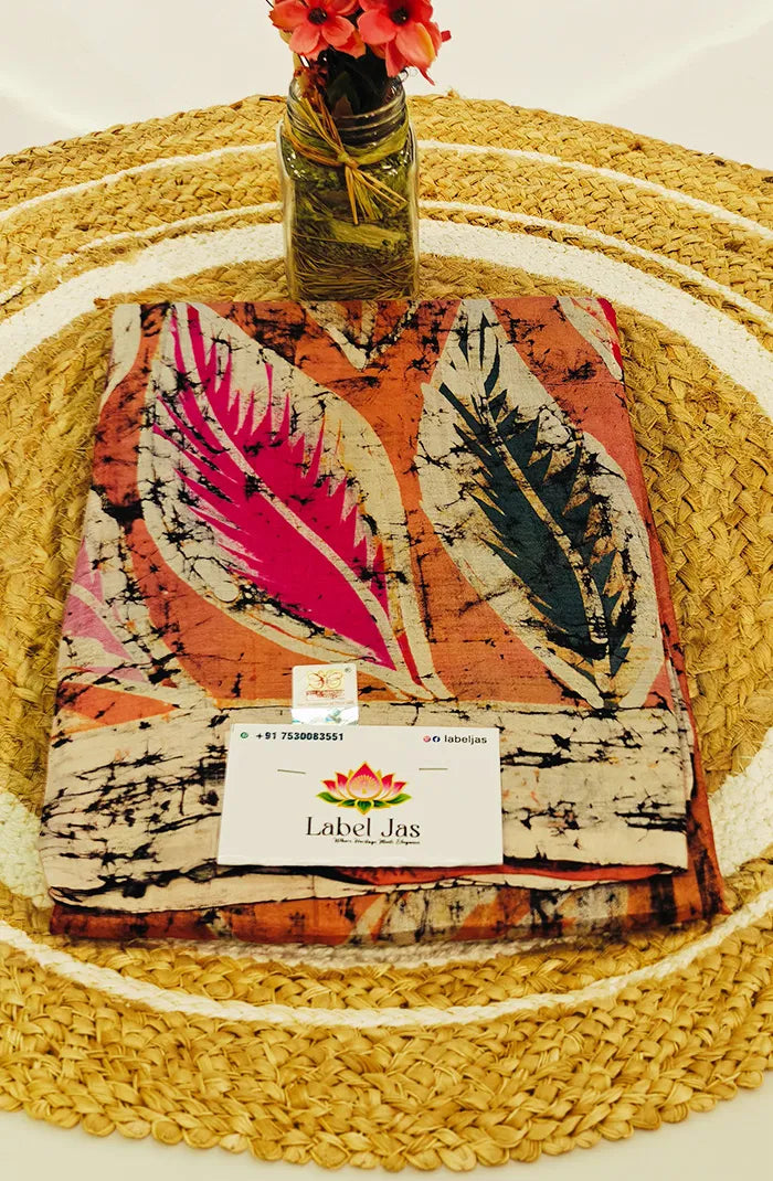 Tussar Batik Saree 3 Main image