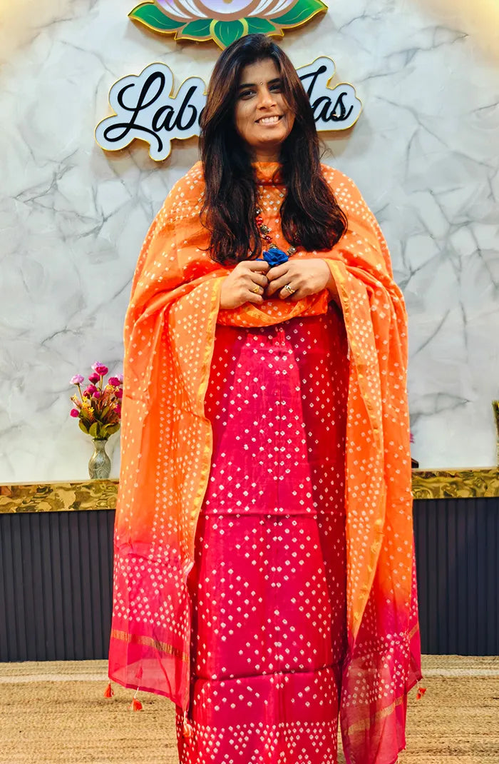 Chanderi Silk Bandhini Salwar_9 Main image