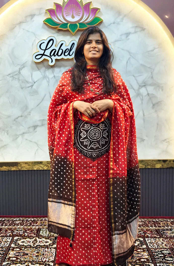 Chanderi Silk Bandhini Salwar_2 Main image