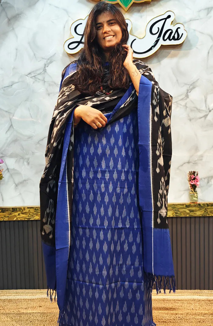 Mercidized Ikkat Cotton Salwar 3 Main image