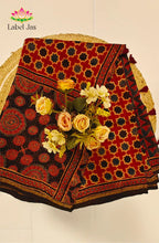 Ajrakh X Chanderi Saree 9