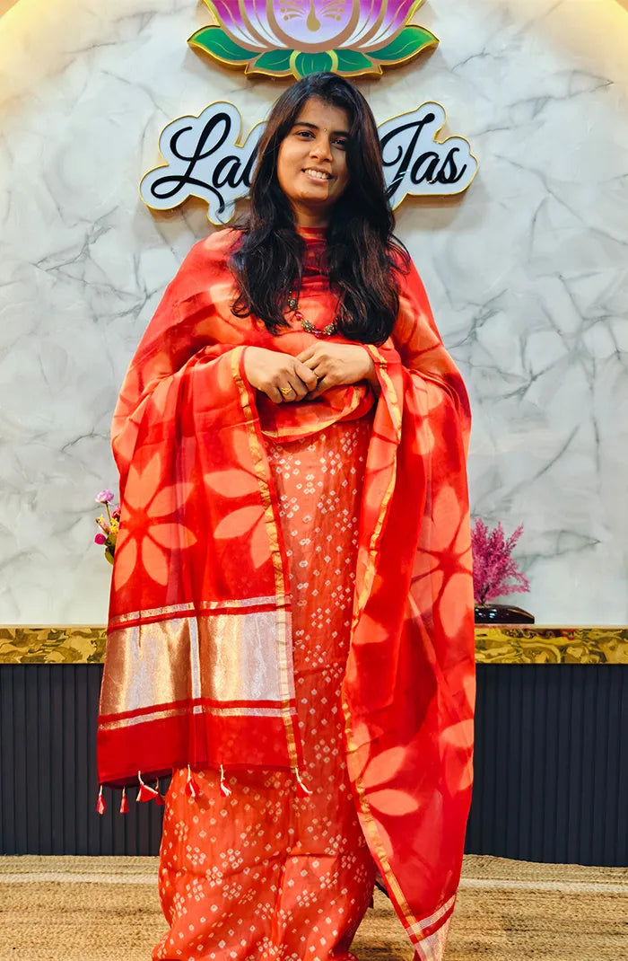 Chanderi Silk Bandhini Salwar_11 Main image