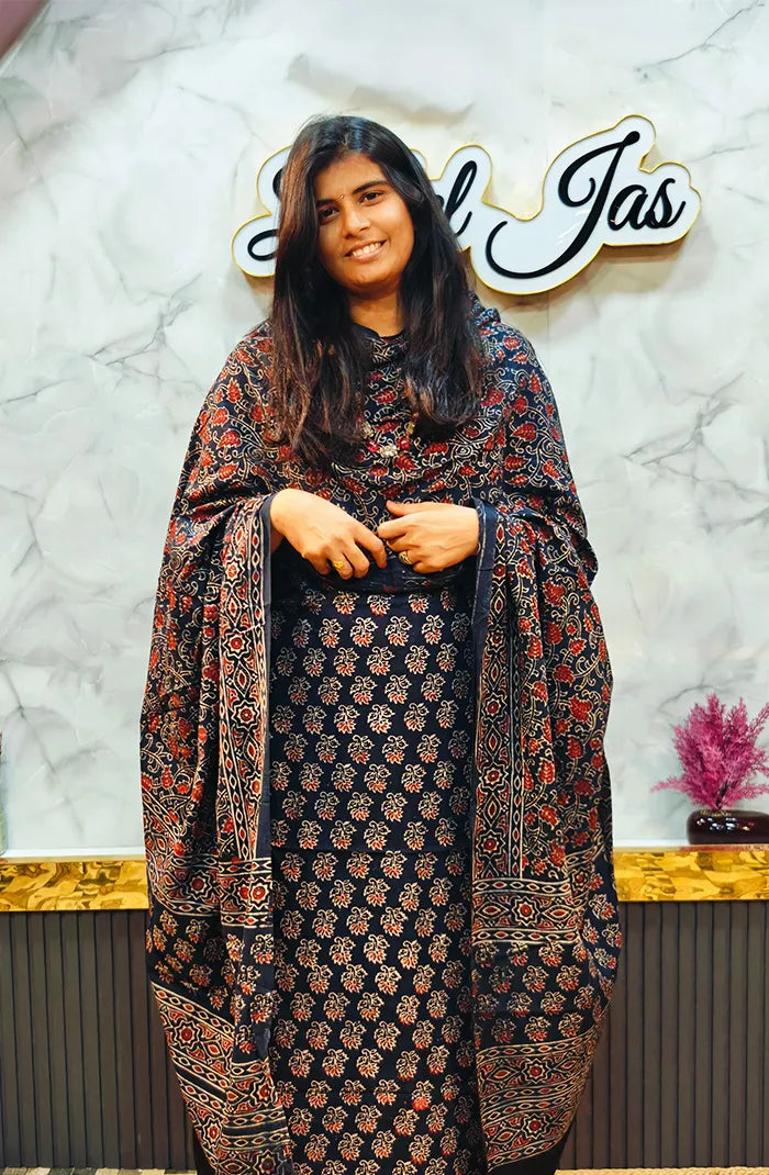Ajrak Handblock Salwar 13 Main image