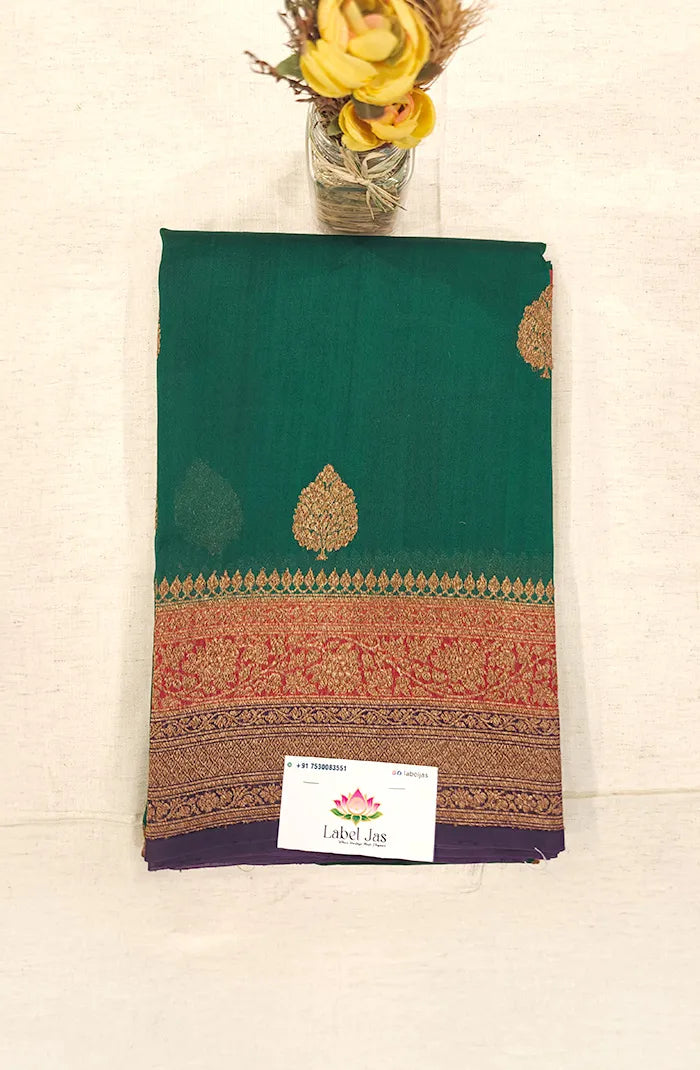 Premium Raw Silk Organza Saree 1 Main image