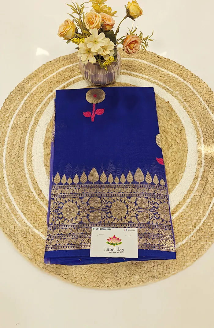 Premium Kora organza Banarasi Silk Saree 6 Main image