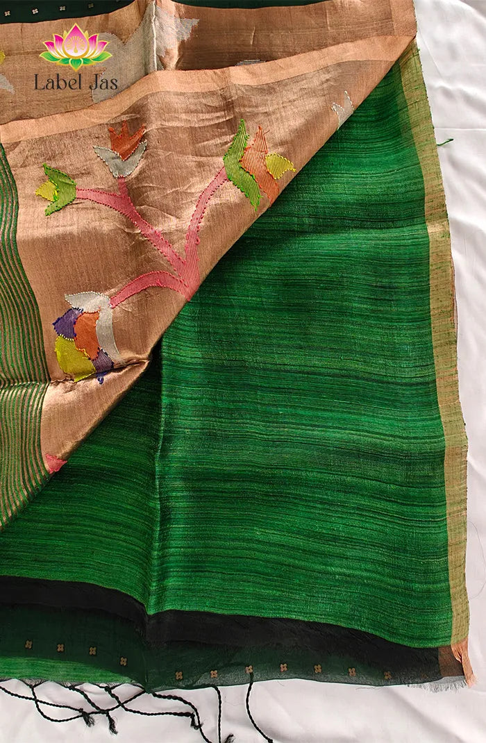 Pure Muslin organza saree 14 Secondary image