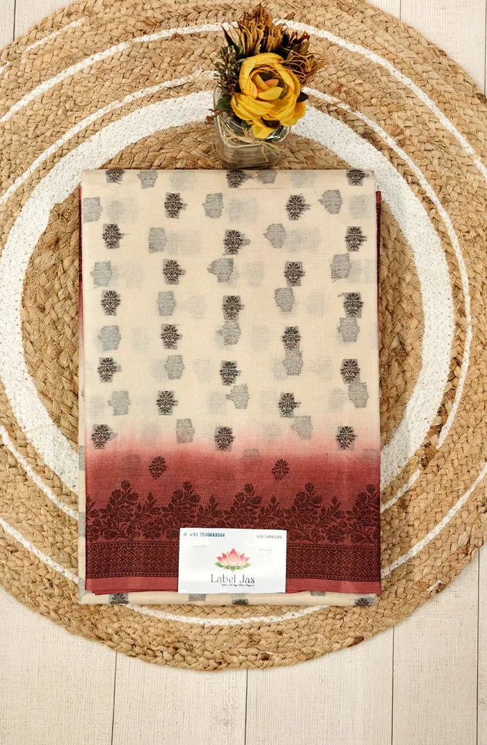 Tussar Saree with Banarasi Motifs 6